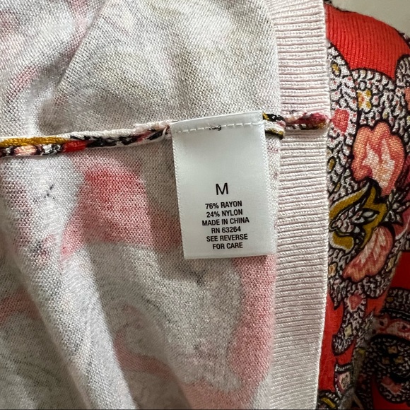 Orange Floral Cardigan - Picture 4 of 5